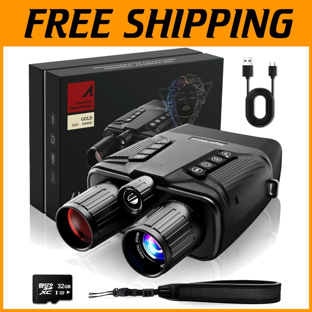 Black Night Vision Binoculars for Adventure and Surveillance