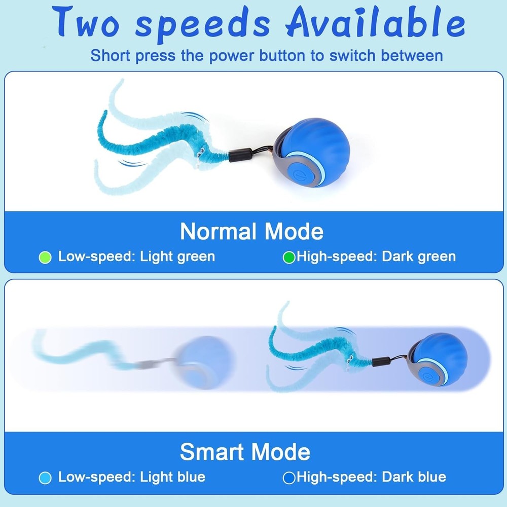 Interactive Cat Toy Ball - Automatic Interactive Cat Toys for Indoor Cats with 3