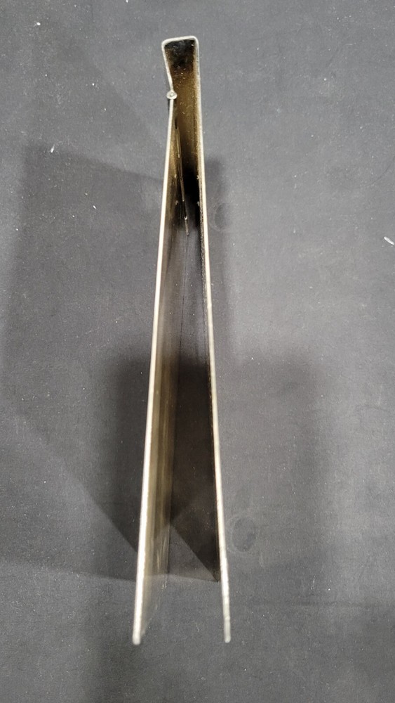 Danish Silverplate Notepad Holder w/ St. MAARTEN Map