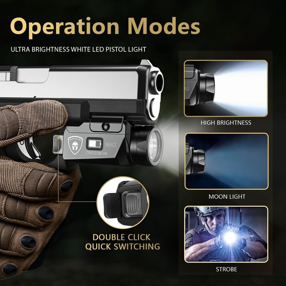 TSG Universal Weapon Lights Fits 100+ models with different rail mounting blocks