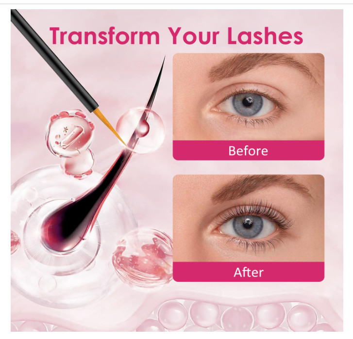 Eyelash Growth Serum with Biotin & Advanced Peptides Complex Lash Serum for E...