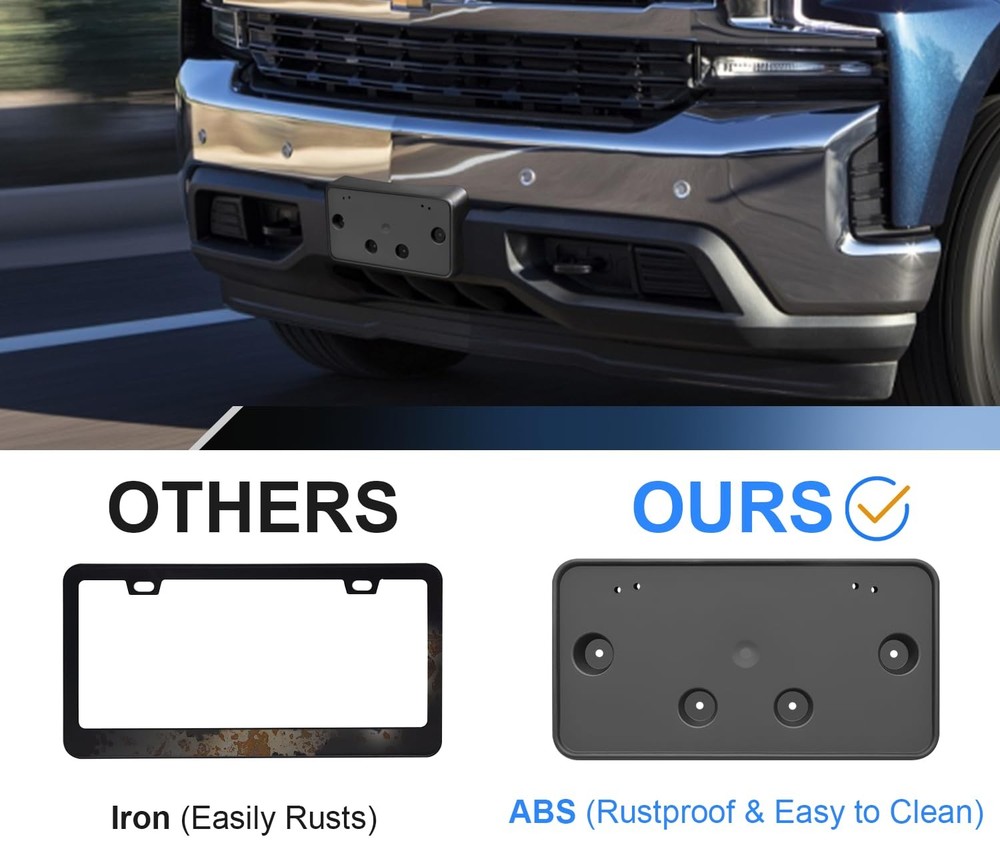 Chevy Silverado 1500 Front License Plate Frame 2019-2022 OE Replacement