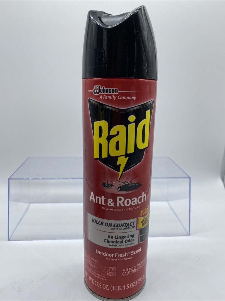 (3) Raid Ant Roach Killer Outdoor Scent 17.5 oz Attack Control Prevent Bugs