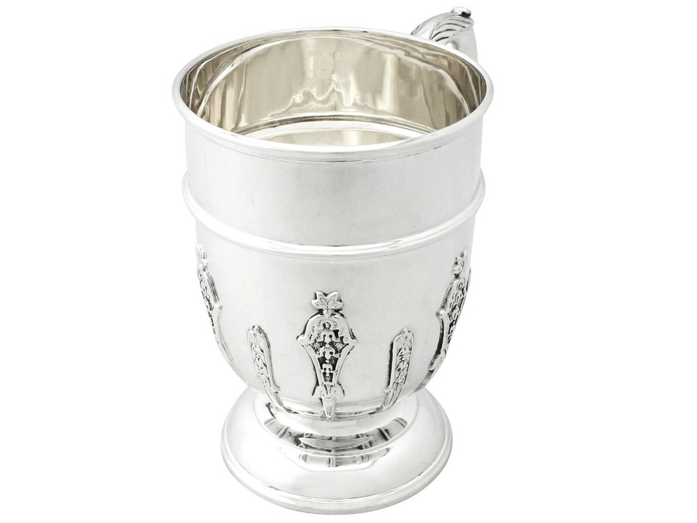Sterling Silver Pint Mug - Antique George V
