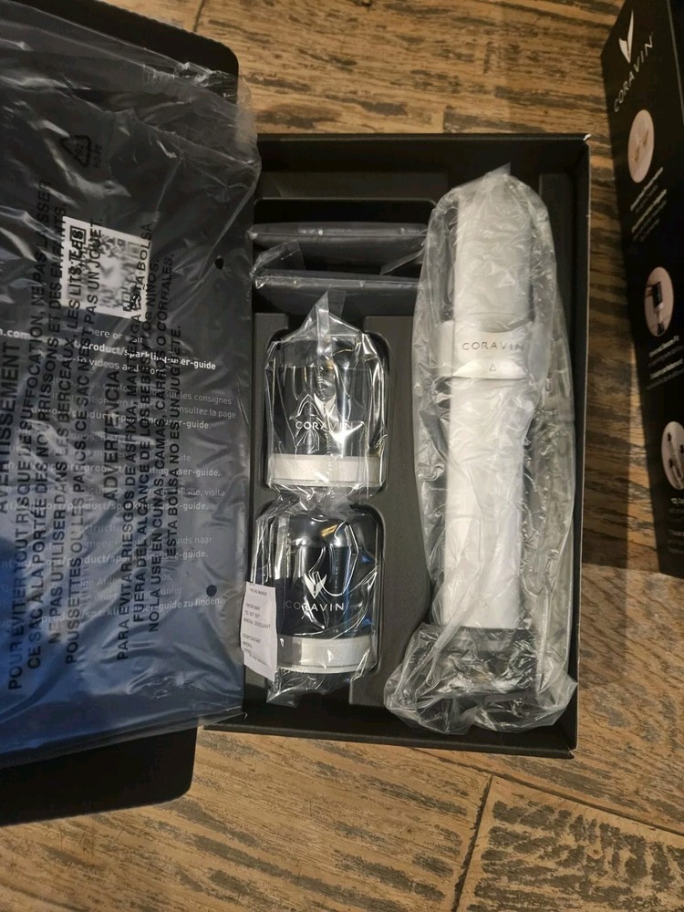 Dom Perignon Coravin Sparkling Wine Preservation System w/ CO2 & Extra Stoppers
