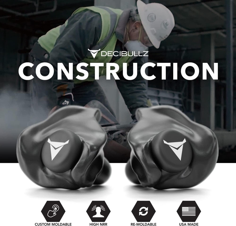 Custom Molded Earplugs with 31dB NRR - Comfortable, Reusable Hearing Protection