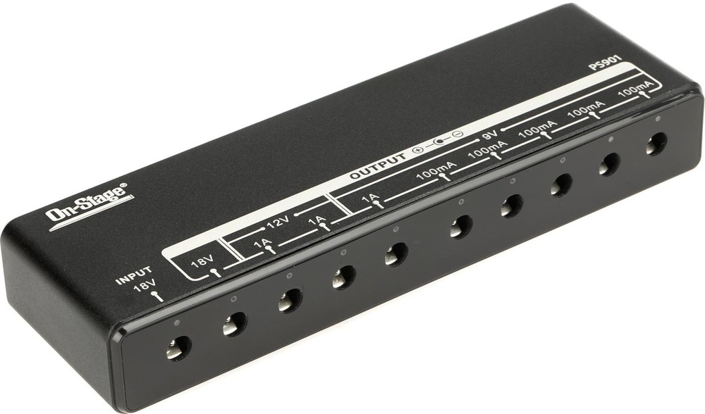 On-Stage PS901 13-output Pedalboard Power Bank (2-pack) Bundle