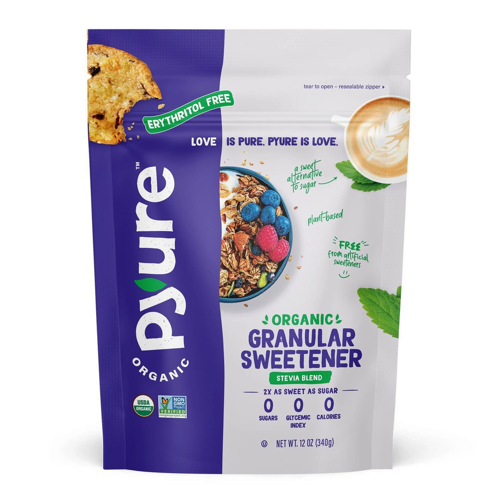 Organic Stevia Granulated Sugar Substitute, Zero Calories