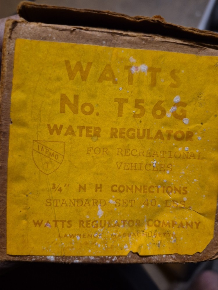 Watts T56g Water Regulator