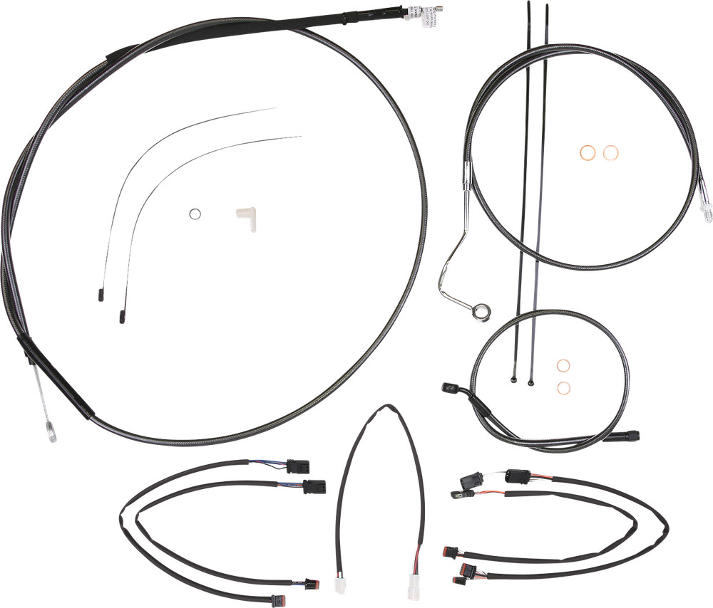 MAGNUM SHIELDING Black Pearl™ Designer Handlebar Installation Kit - 12"-14" -