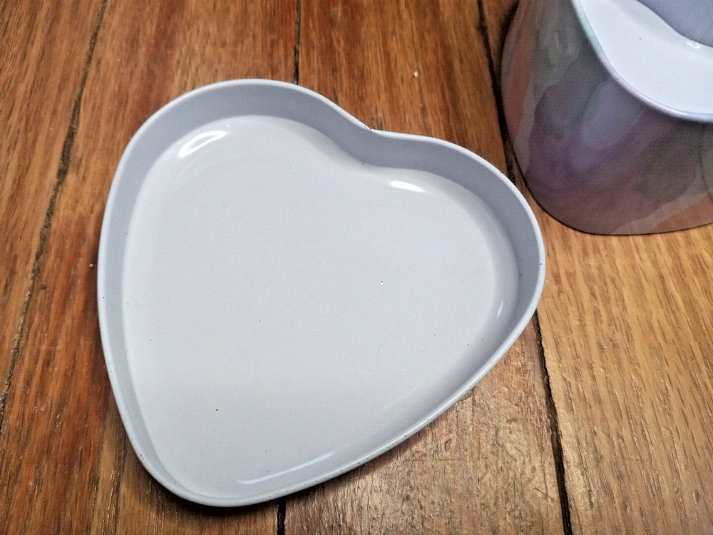 Unicorn Storage Tin Heart Shaped Small Decorative Unbranded Container