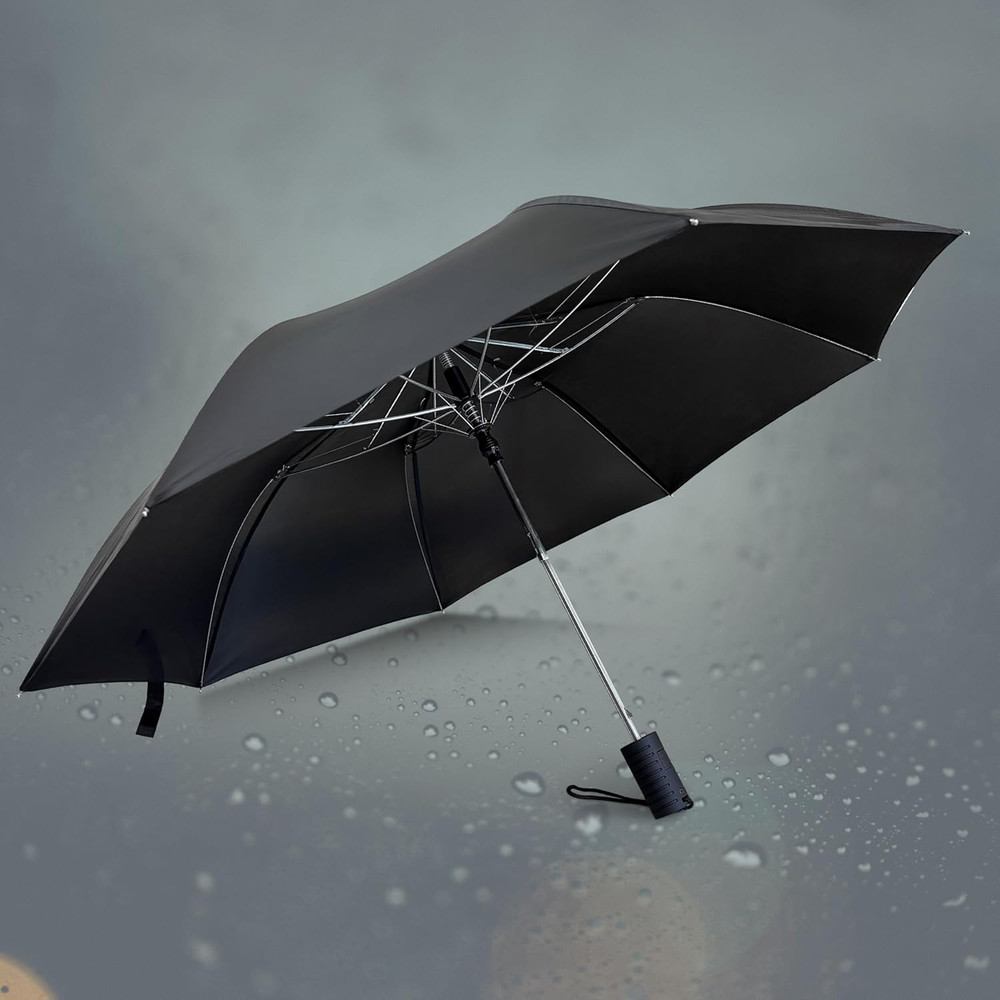 Weather Station Automatic Rain Umbrella, Windproof, Lightweight, and Packable fo