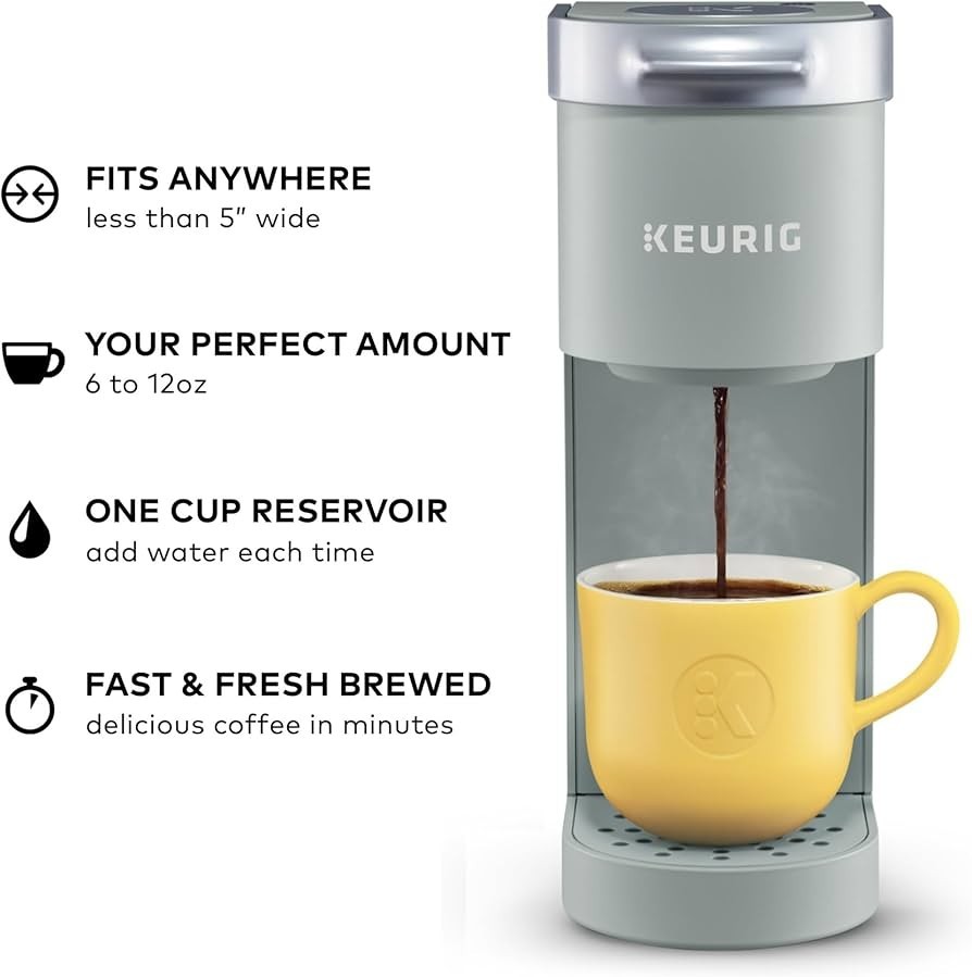 Keurig K-Mini Single Serve K-Cup Pod Coffee Maker - Studio Gray