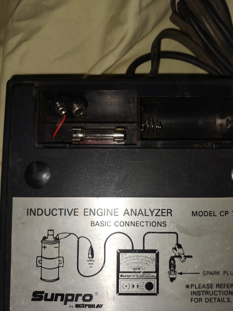 Sunpro By Actron Inductive Engine Analyzer CP7673 Untested As Pictured