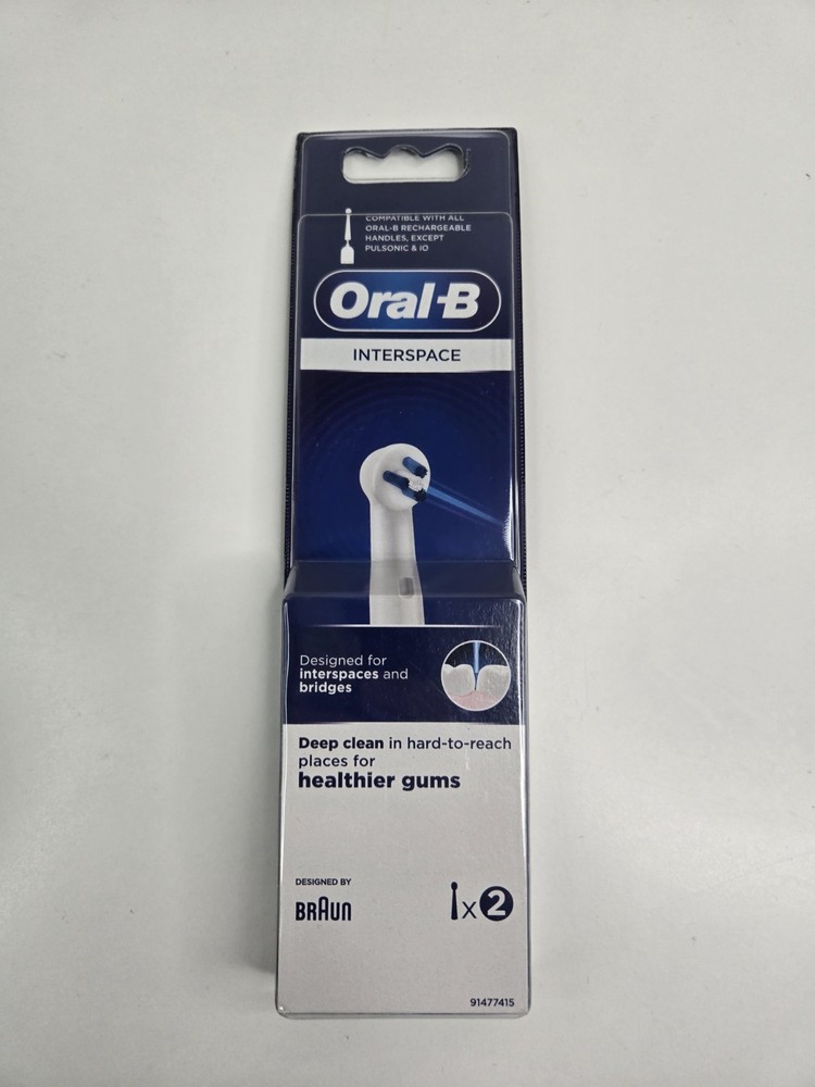 Oral-B Interspace Interproximal Brush Heads 1 Pack (2 Total) Replacement Heads