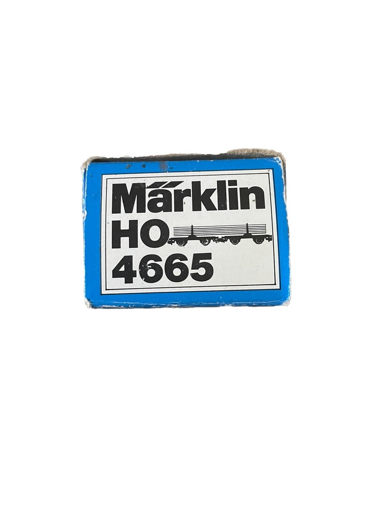 MARKLIN HO 4665 - Log Car Loaded With Square Timber