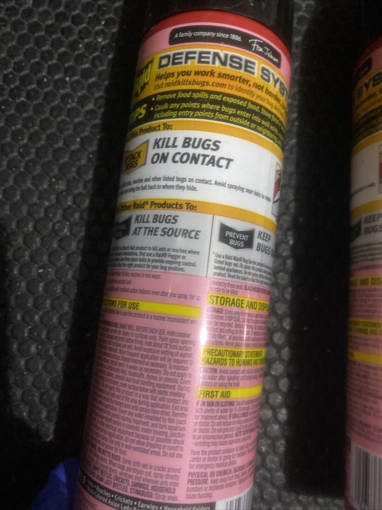 Raid Ant Roach Killer Fragrance Free 17.5oz KILL Prevent Bugs spray COMBINE SHIP
