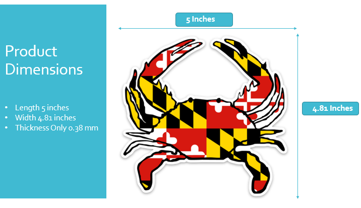 Maryland Flag Crab Shaped Magnet!!!