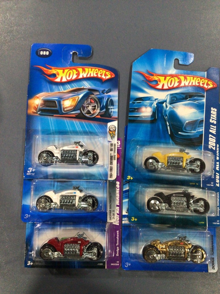 HOT WHEELS DODGE TOMAHAWK COLLECTION YOU PICK