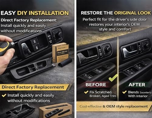 Window Switch Driver Side, Front Left Door Master Window Switch Trim Bezel Compa