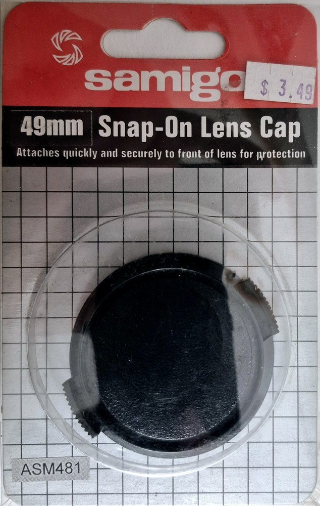 SAMIGON 49 MM SNAP-ON LENS CAP, ASM481