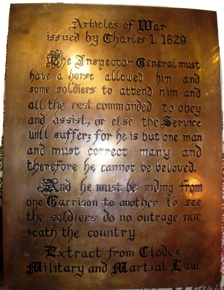 CHARLES 1 decorative PLAQUE