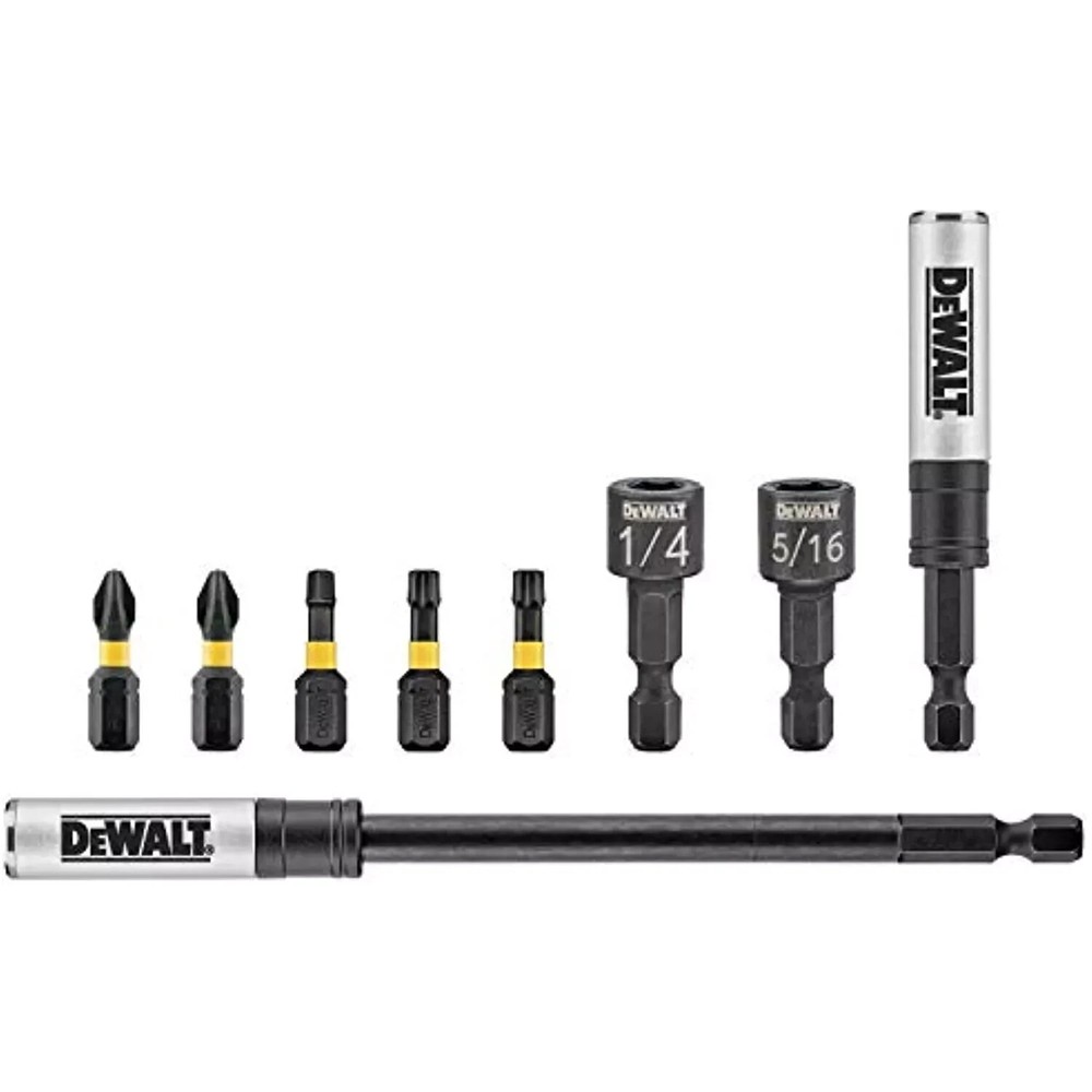 Dewalt 9 piece Access Set #DWAFTAS-9 Screw bits, magnetic bit holders  NEW