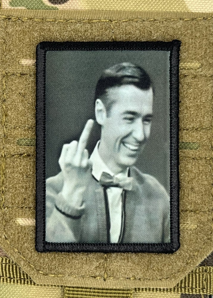 Mr. Rogers Morale Patch / Military Badge Tactical Hook & Loop 250