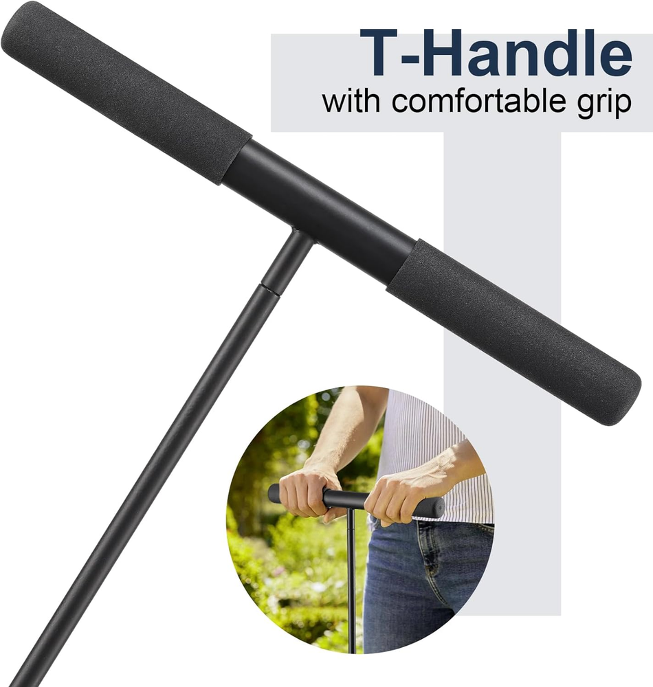 32-48" Metal deep Locator Tool Rod for Probing Soil Compaction Pipe gopher track