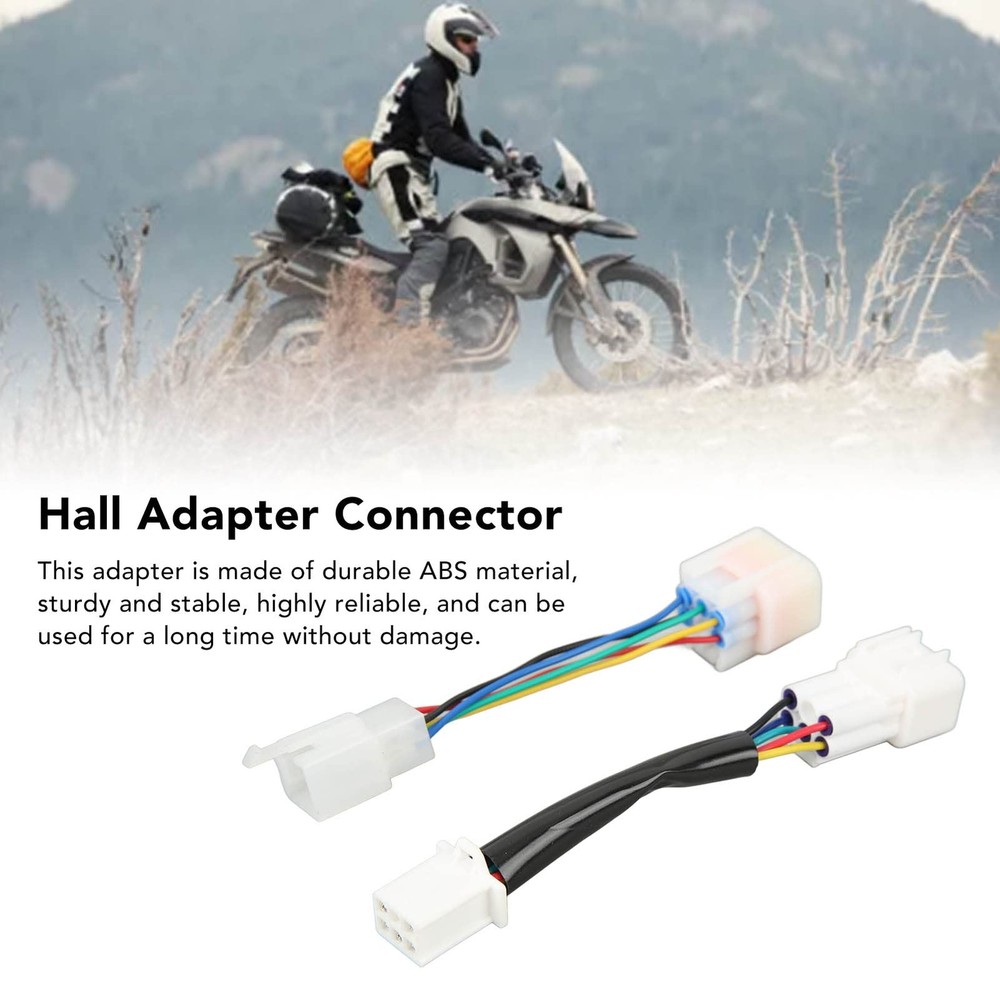 Hall Adapter Connector 2PCS Electric Motorcycle Hall Adapter IP67 Sensitive H...