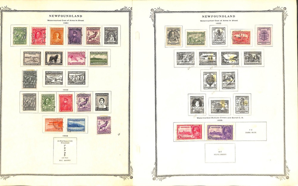 Newfoundland Stamp Collection on 17 Scott Specialty Pages (AB)