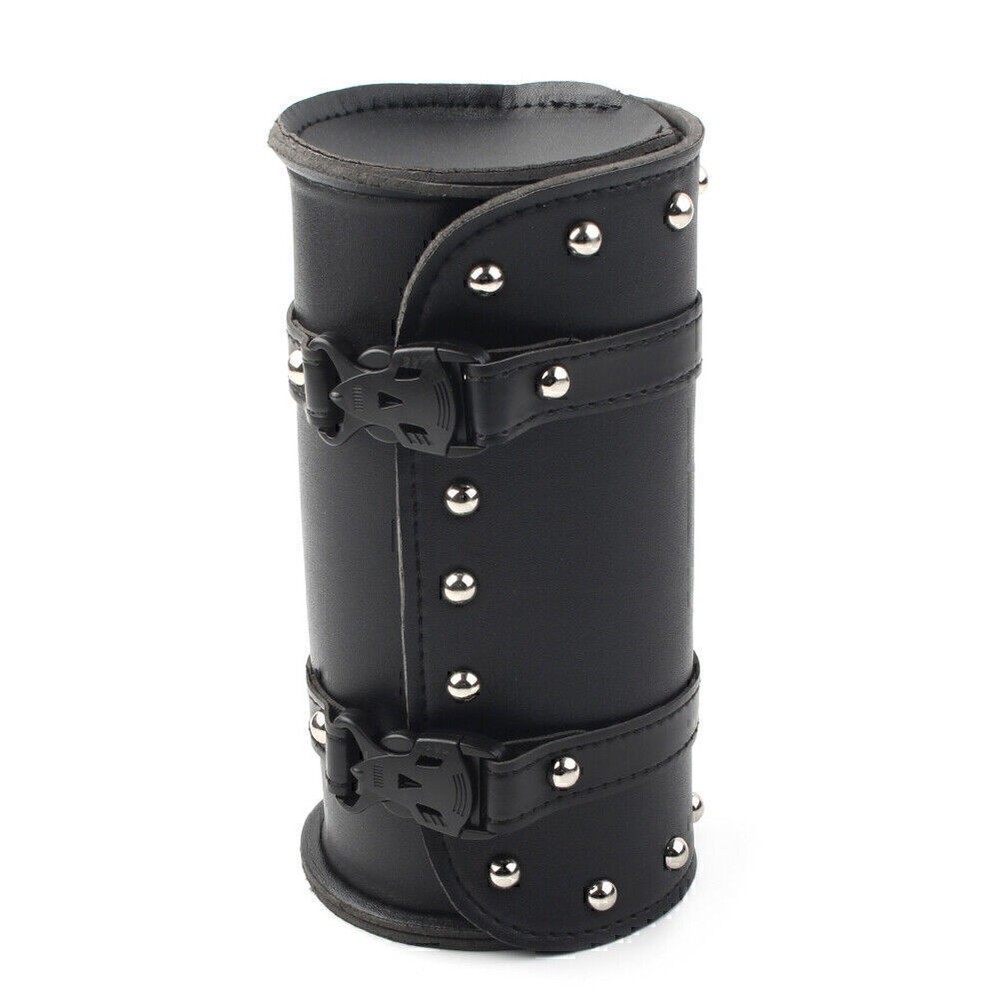 For Touring Motorcycle Handlebar Sissy Bar Bag Saddlebag Fork Roll Barrel Pouch