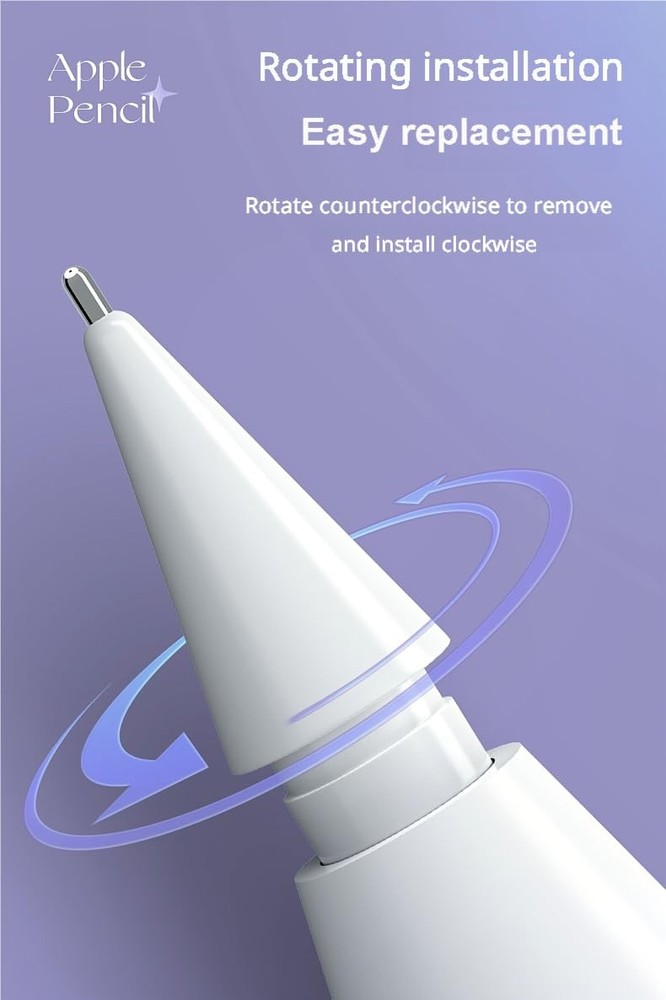 Upgraded Pencil Pro Replacement Tips for iPad Stylus Nibs Smooth Writing