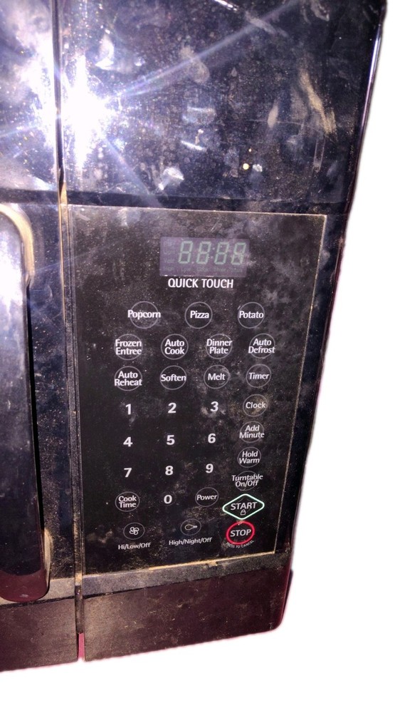 Kenmore Over-the-Range Microwave Black Auto-Defrost Auto Cook Timer Turntable