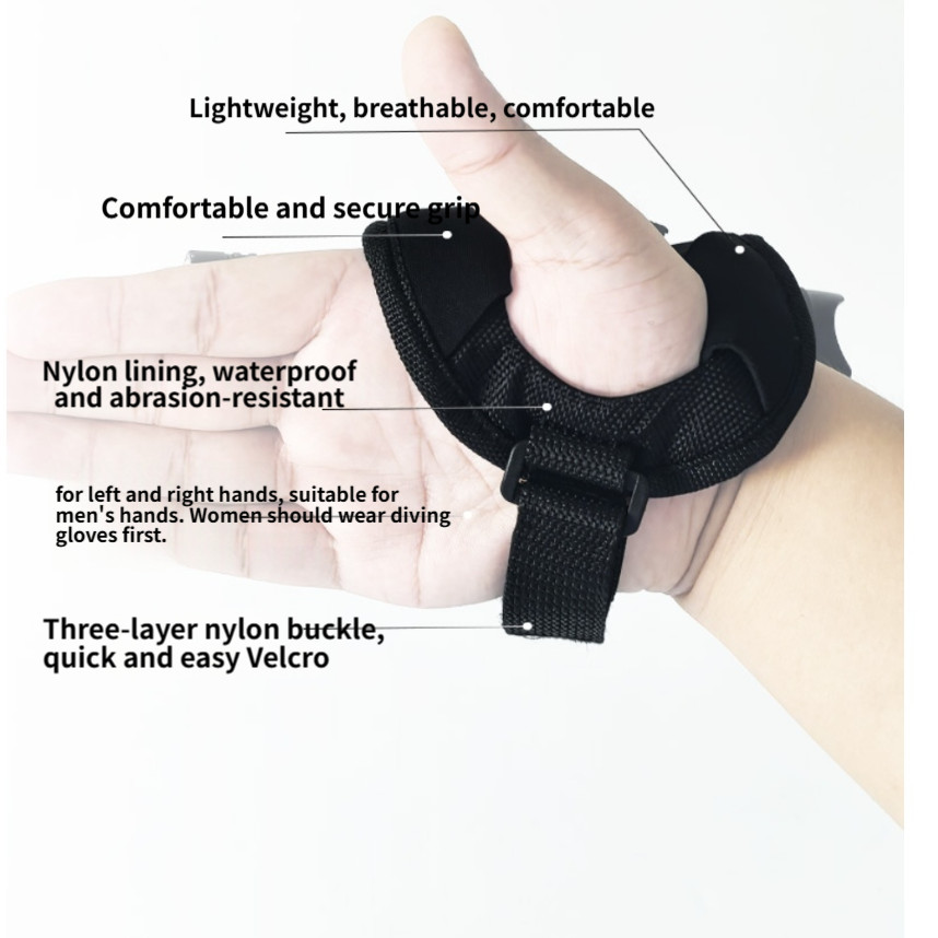 Secure Flashlight Wrist Strap Neoprene 20mm to 38mm Diameter Compatibility