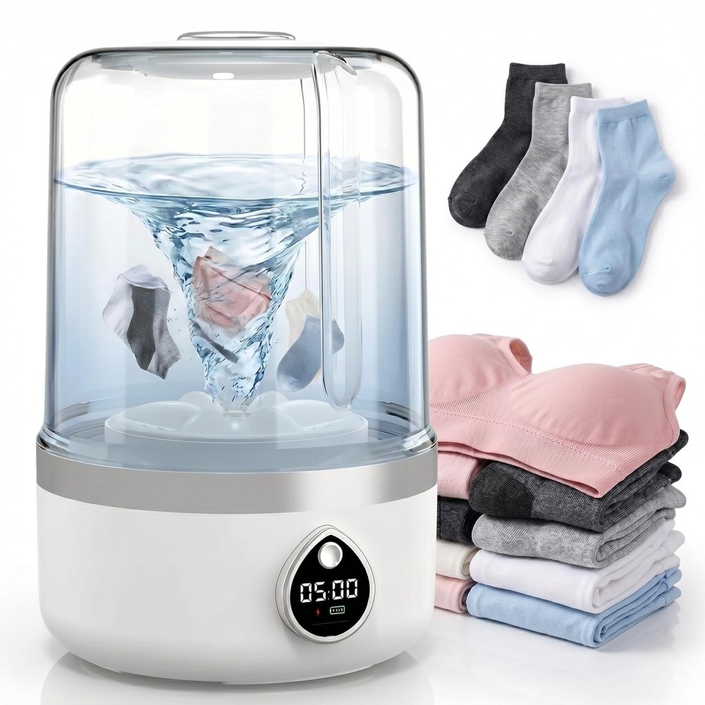Portable Washing Machine, Compact Mini Washing Machine for Delicates & light ...