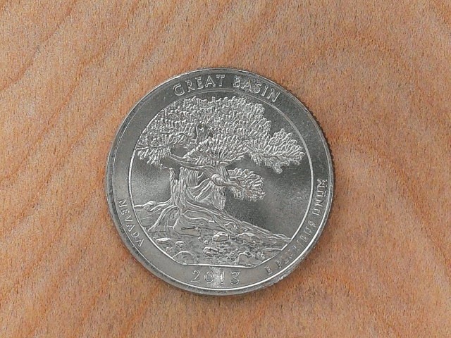 2013 P ATB Great Basin Quarter Uncirculated Actual Coin # 6