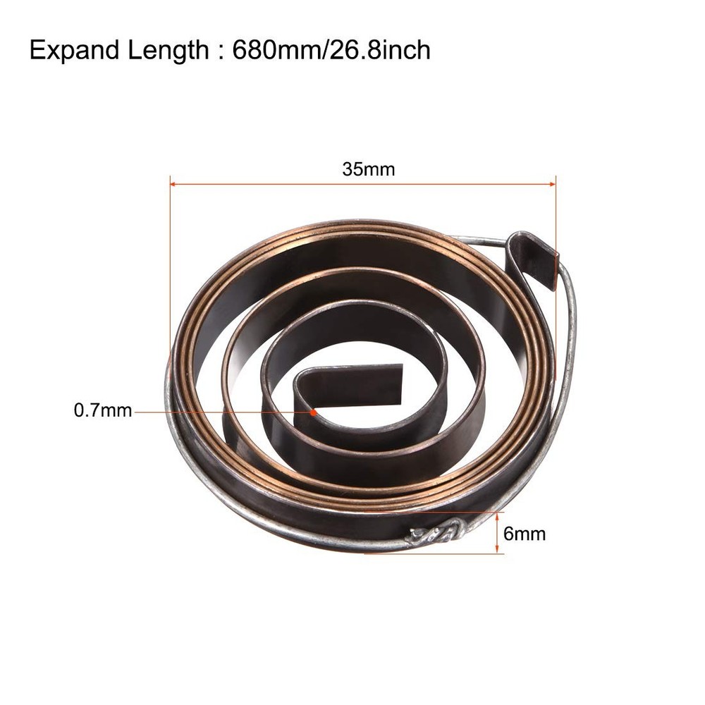 uxcell Drill Press Return Spring, Quill Spring Feed Coil Black