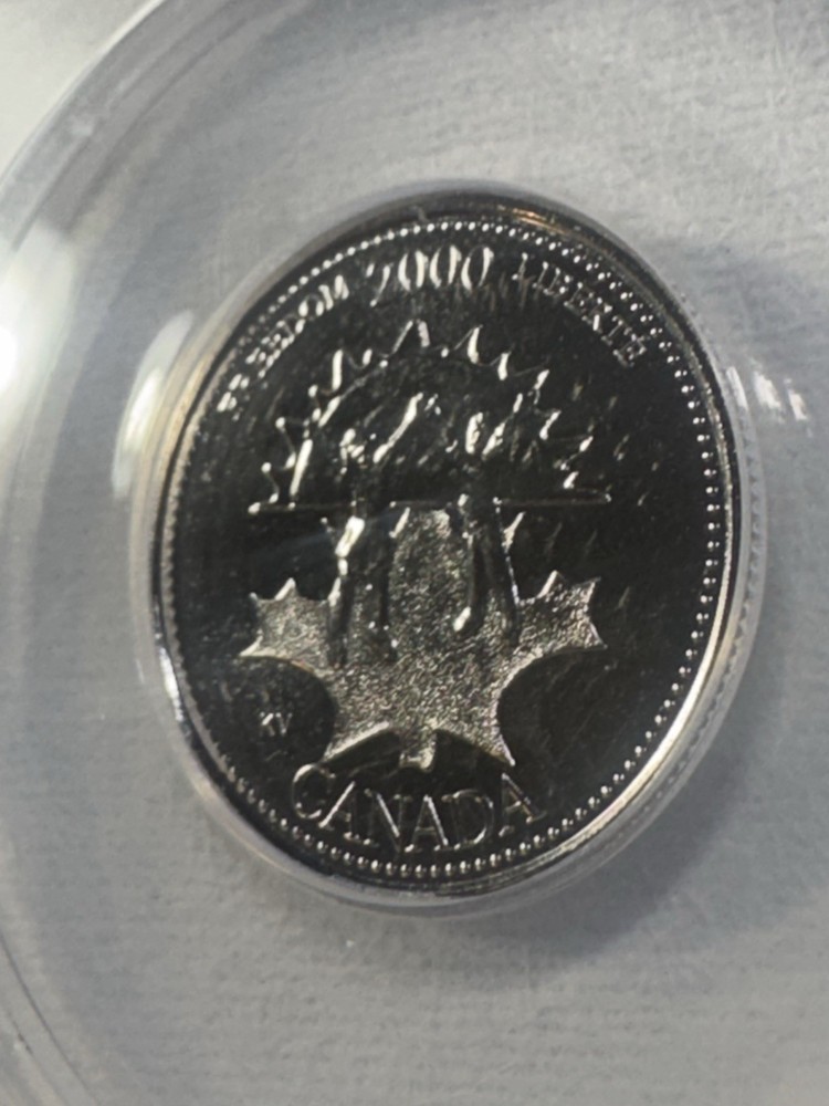2000 Canada 25 Cents Commemorative Freedom Graded MS 67 by ANACS