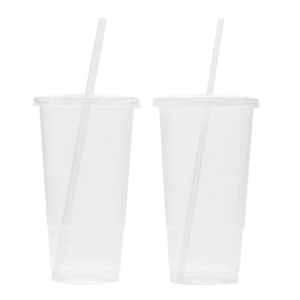 [32oz - 600 Ct] Plastic Cold Disposable Plastic Cups 104.5mm Diameter Recyclable