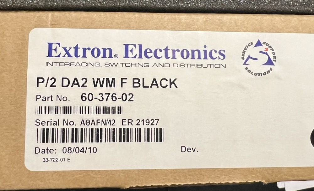 Extron P/2 DA2 WM F 60-376-02