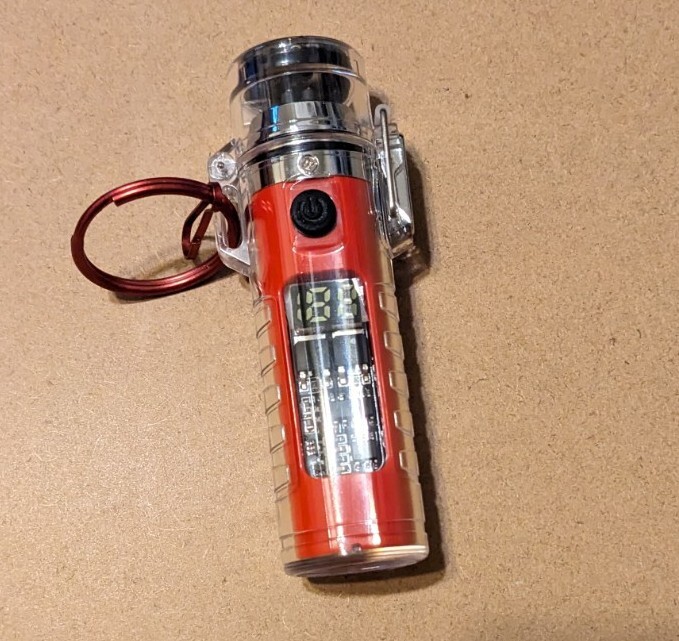 Compass Flashlight Tesla Lighter Multitool 3in1 RED