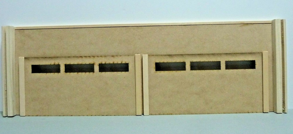 1/24 SCALE DIORAMA GARAGE 2 DOORS OPENING DOORS UNFINISHED AD YOUR TOUCH