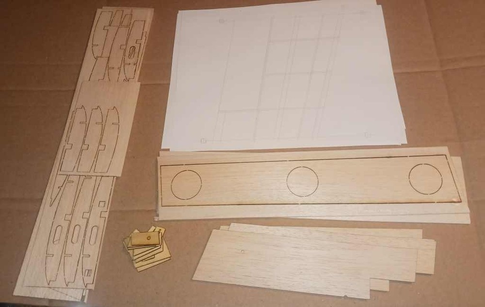 Aeroscout wing, Swept back wing short kit with covering.