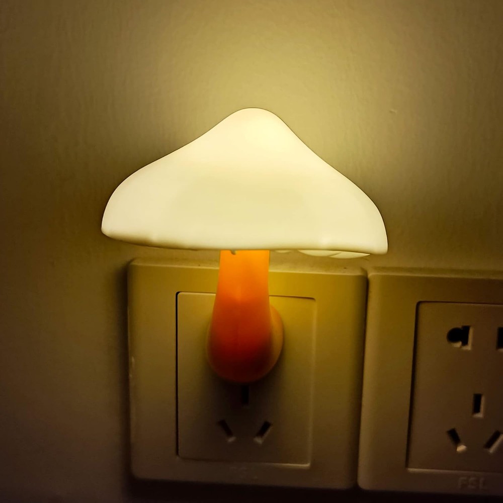 AUSAYE 2 Pack Sensor LED Night Light Plug in NightLight 2 Pack, Warm White