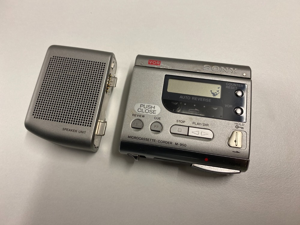 Sony M-950 Micro Cassette Recorder with Detachable Speaker Module