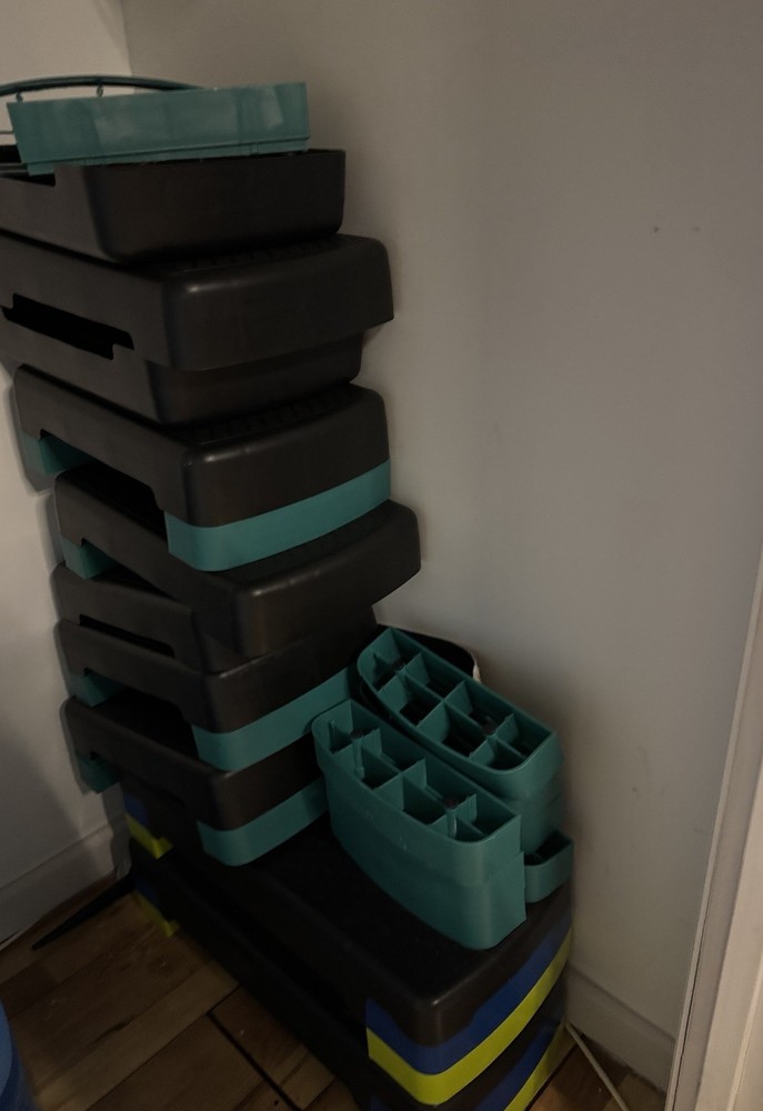 18.9” Adjustable Aerobic Step Platform - Versatile Workout Stepper with Risers