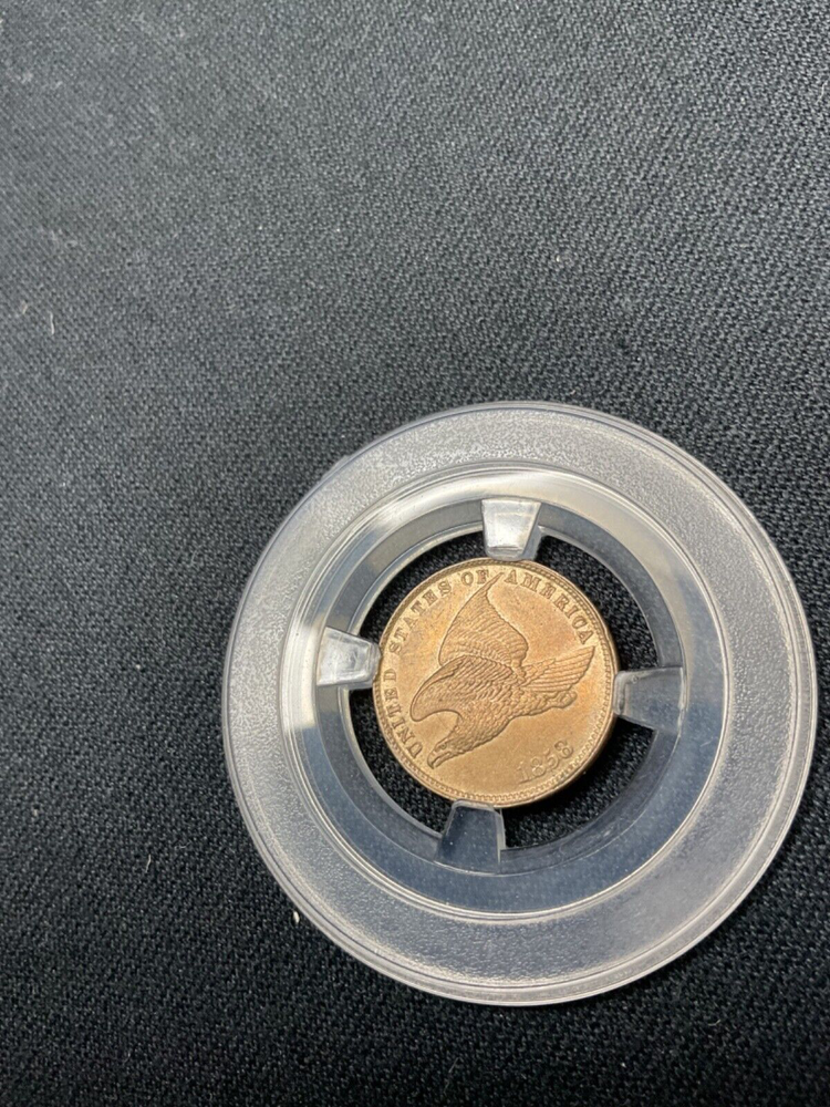 1858 FLYING EAGLE CENT SMALL LETTERS ( UNCIRCULATED )