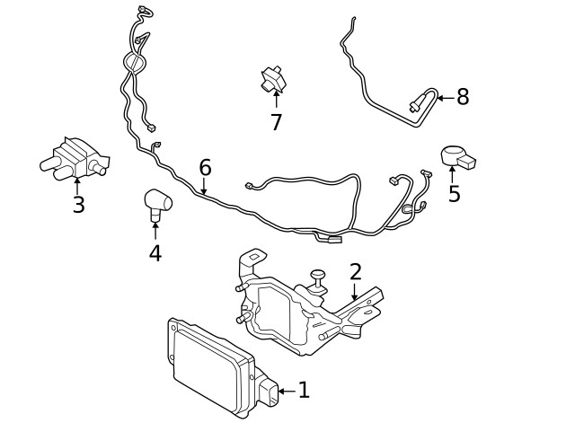 Genuine Ford Cable Assembly LX6Z-14D202-CBA