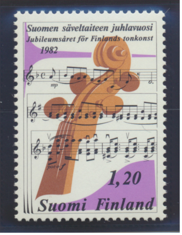 Finland Stamp Scott #665, Mint Hinged